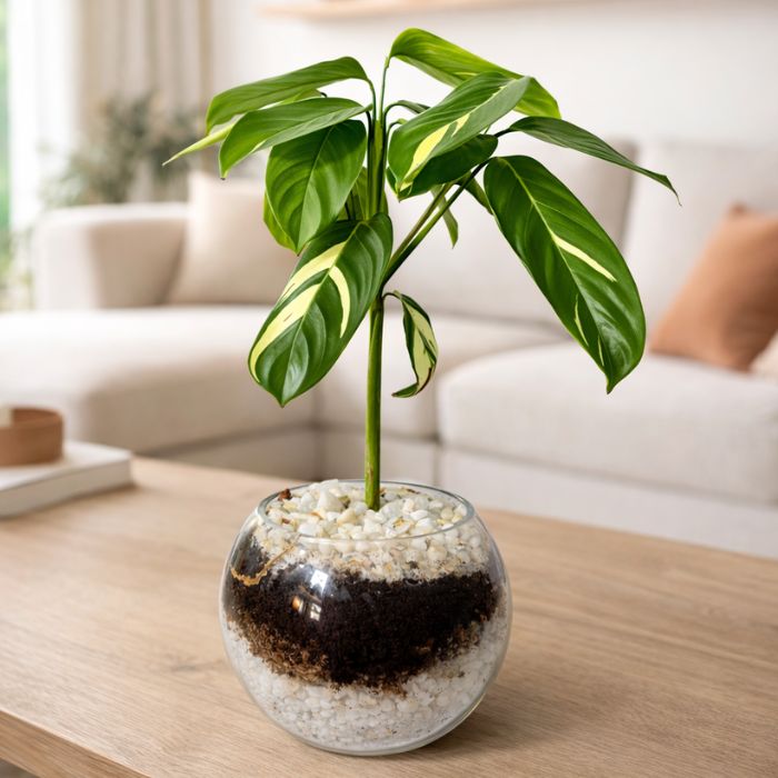 Amaranta en terrario de vidrio 🌿