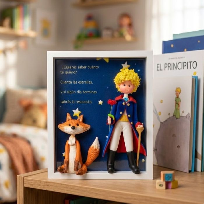 Marco decorativo Principito y Zorro 🦊⭐