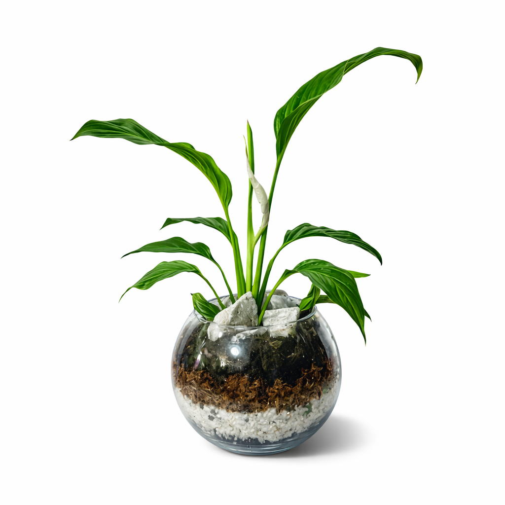 Spatifilium planta natural en terrario